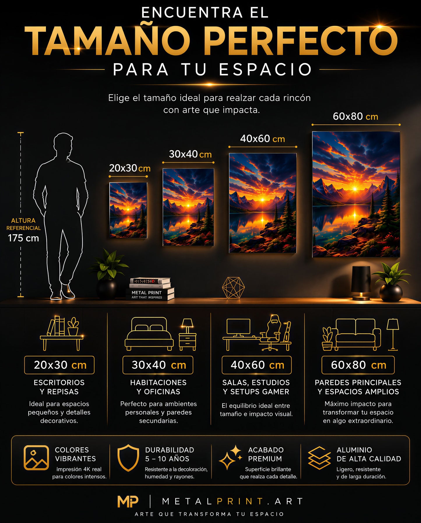 Cuadro Metalico Gojo Satoru Holográfico