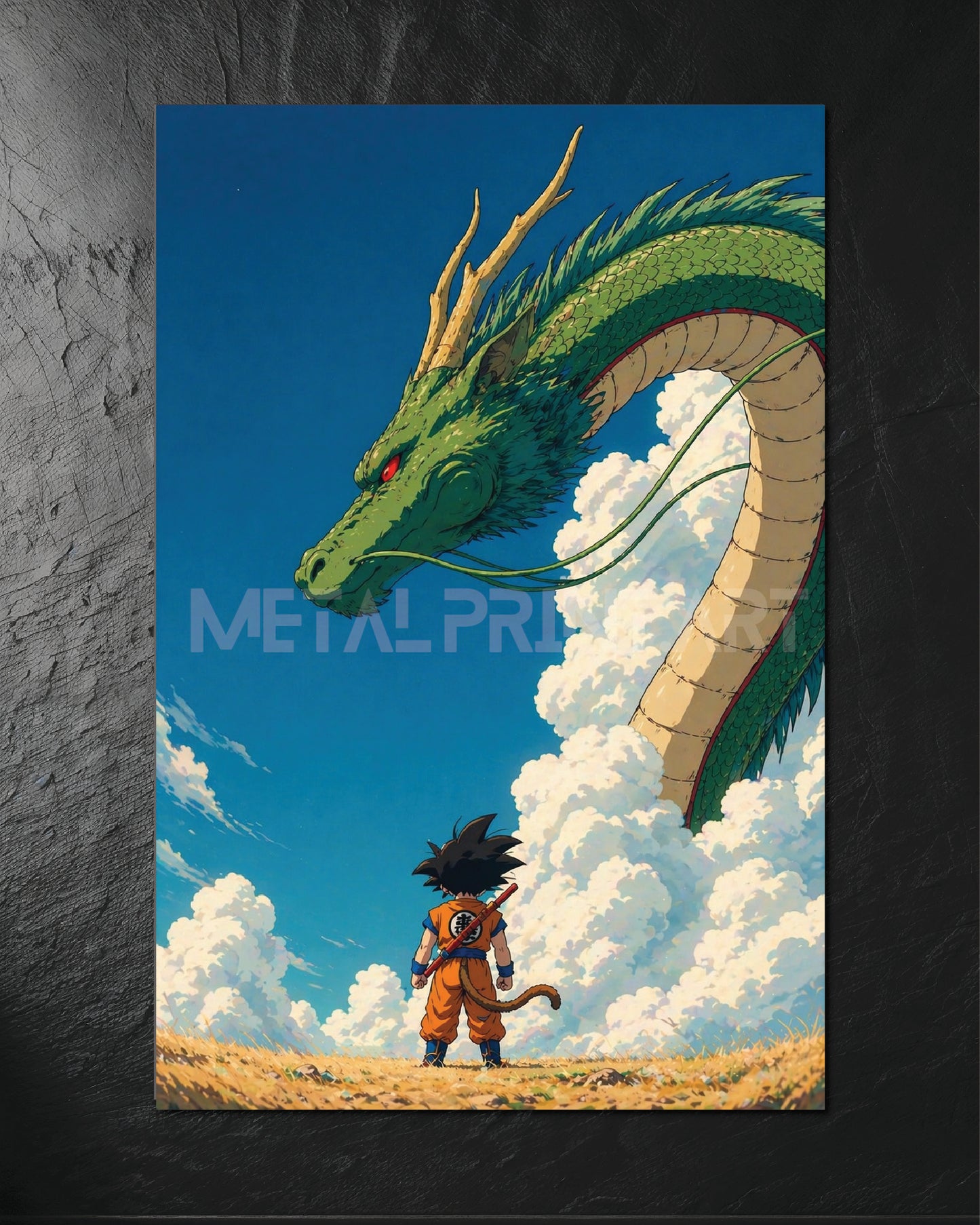 Cuadro Metalico Goku Shenlong 2
