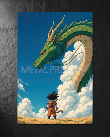 Cuadro Metalico Goku Shenlong 2