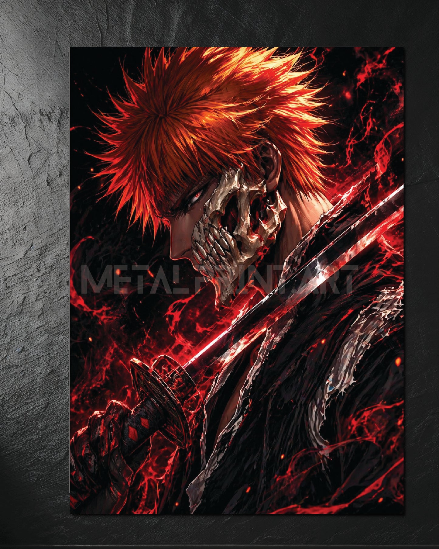 Cuadro Metalico Ichigo Rage