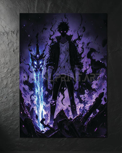 Cuadro Metalico Sung Jinwoo Shadow