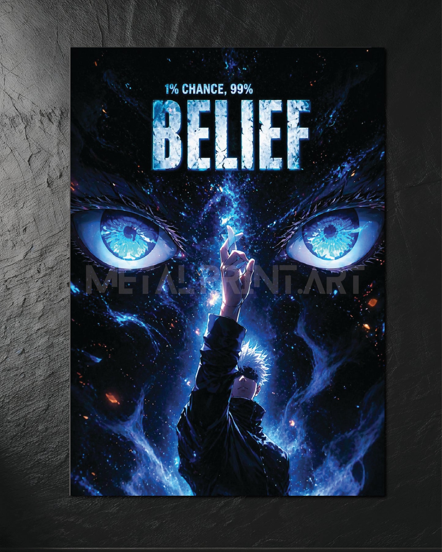 Cuadro Metalico Gojo Belief