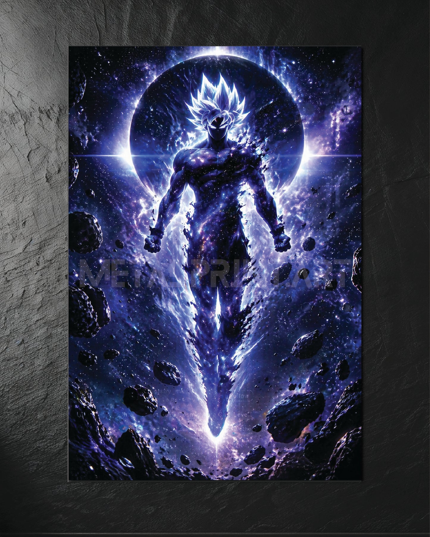 Cuadro Metalico Goku Universe God