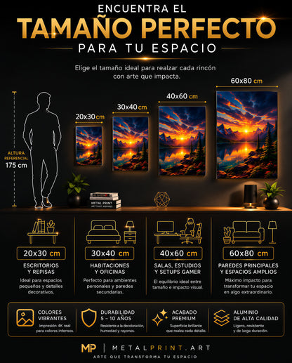 Cuadro Metalico Gojo Satoru Holográfico