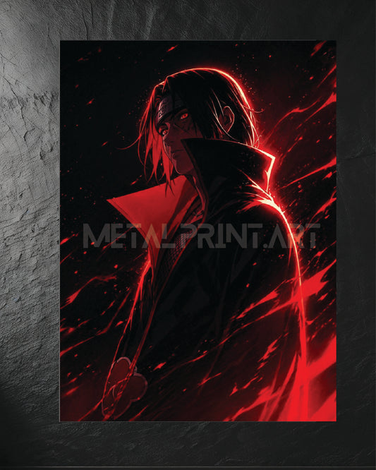 Cuadro Metalico Itachi Red