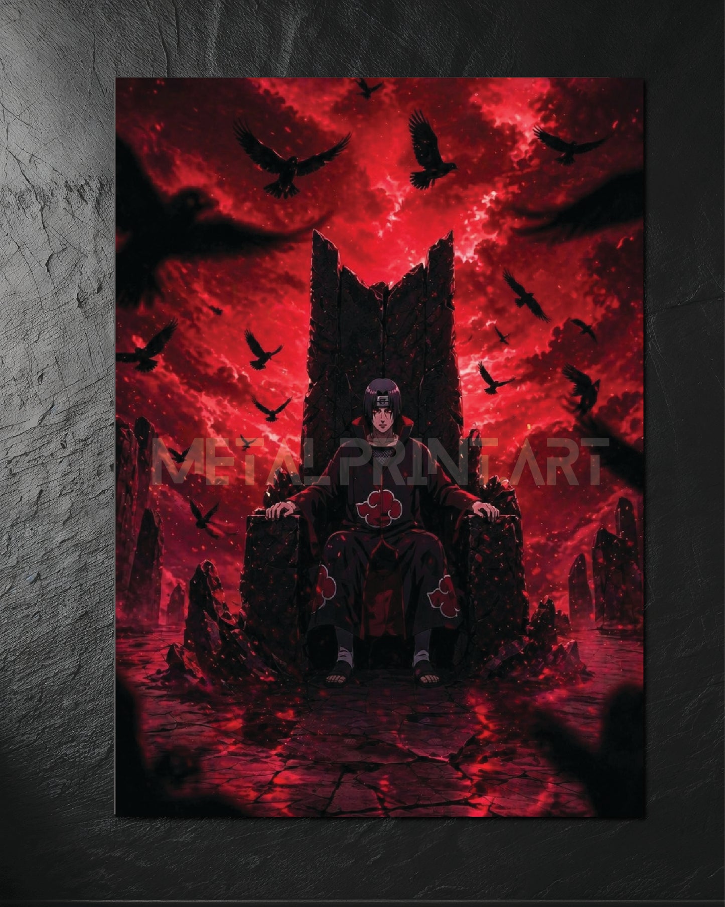 Cuadro Metalico Itachi Throne