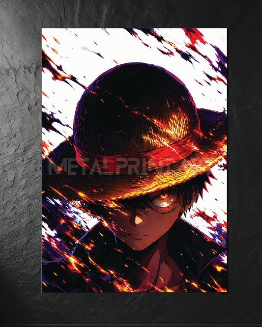Cuadro Metalico Luffy Colors