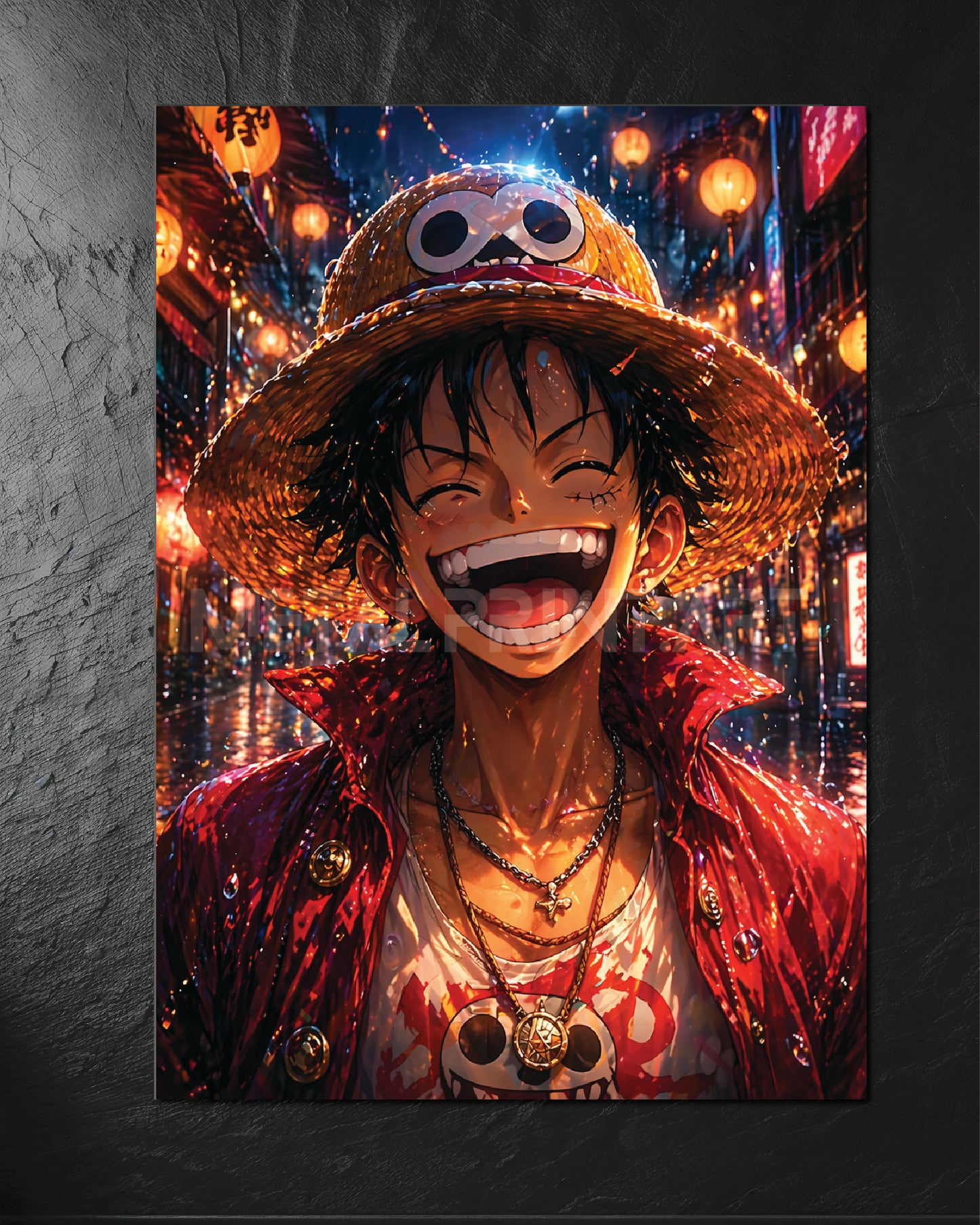 Cuadro Metalico Luffy Expression