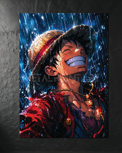 Cuadro Metalico Luffy Rain