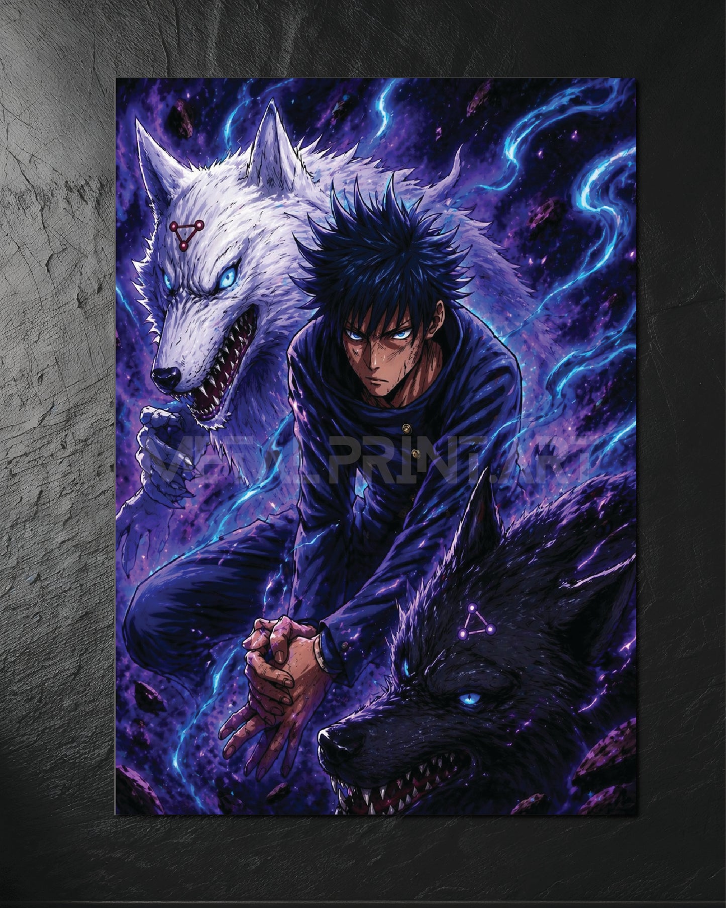 Cuadro Metalico Megumi Wolf