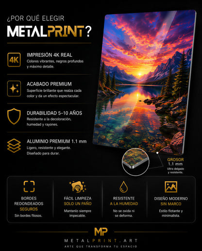 Cuadro Metalico Gojo Satoru Holográfico