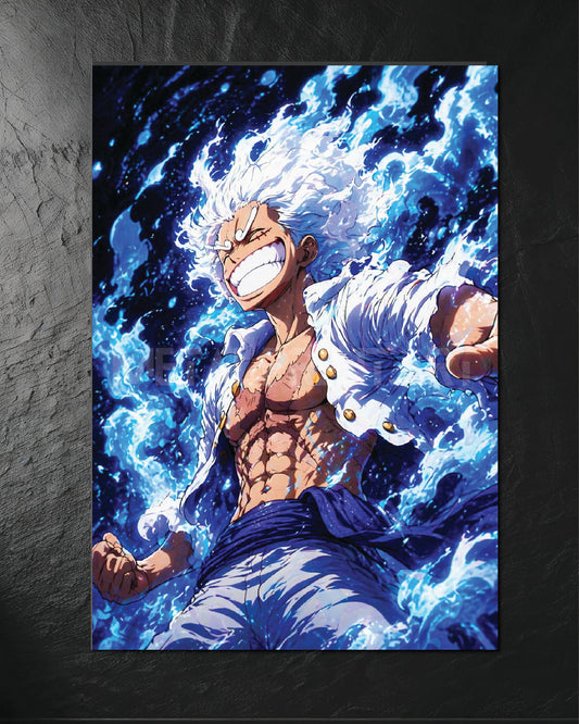Cuadro Metalico Monkey D Luffy Gear 5