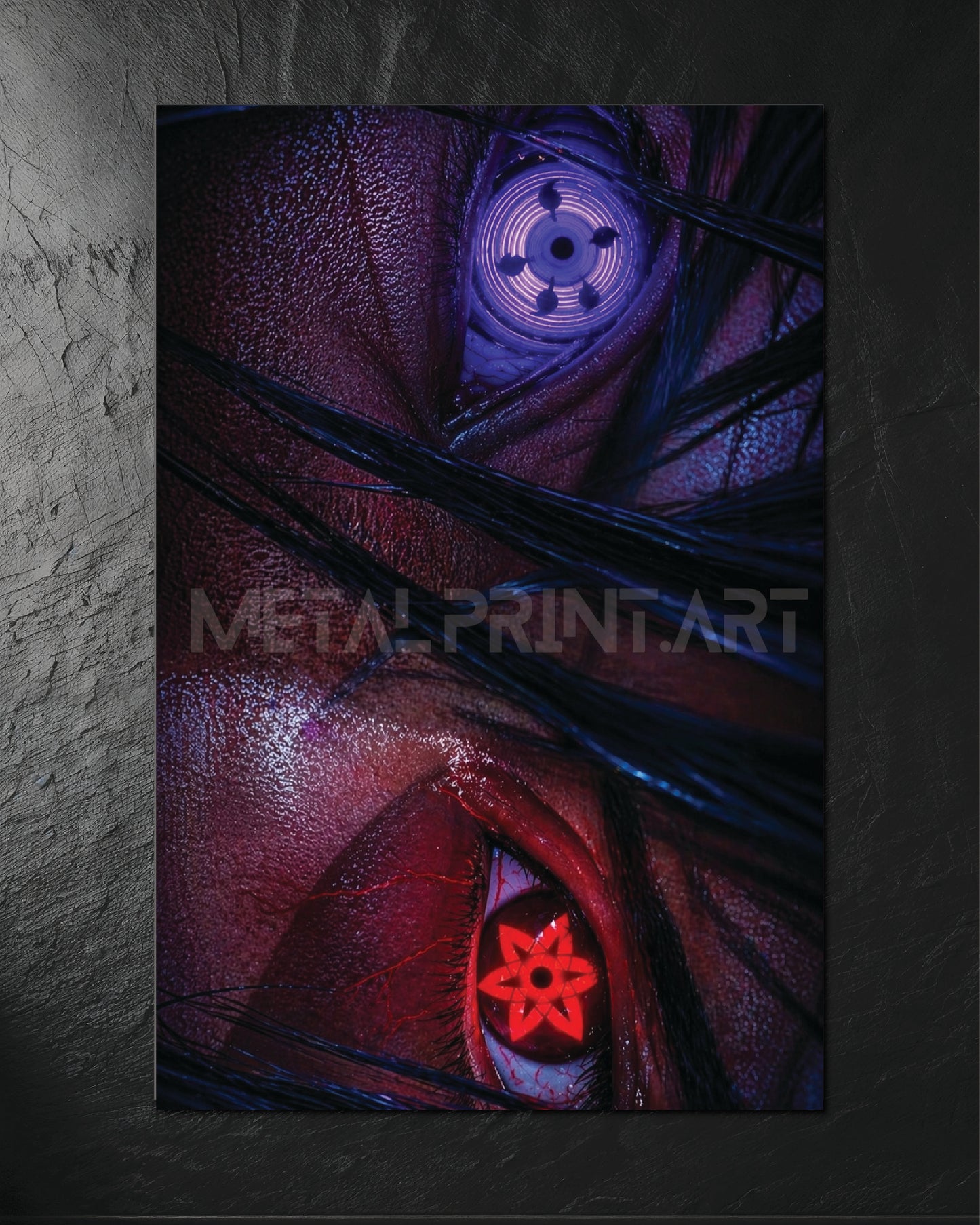 Cuadro Metalico Sasuke Eyes Rinnegan