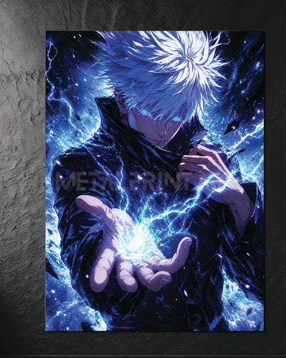 Cuadro Metalico Satoru Gojo Blue