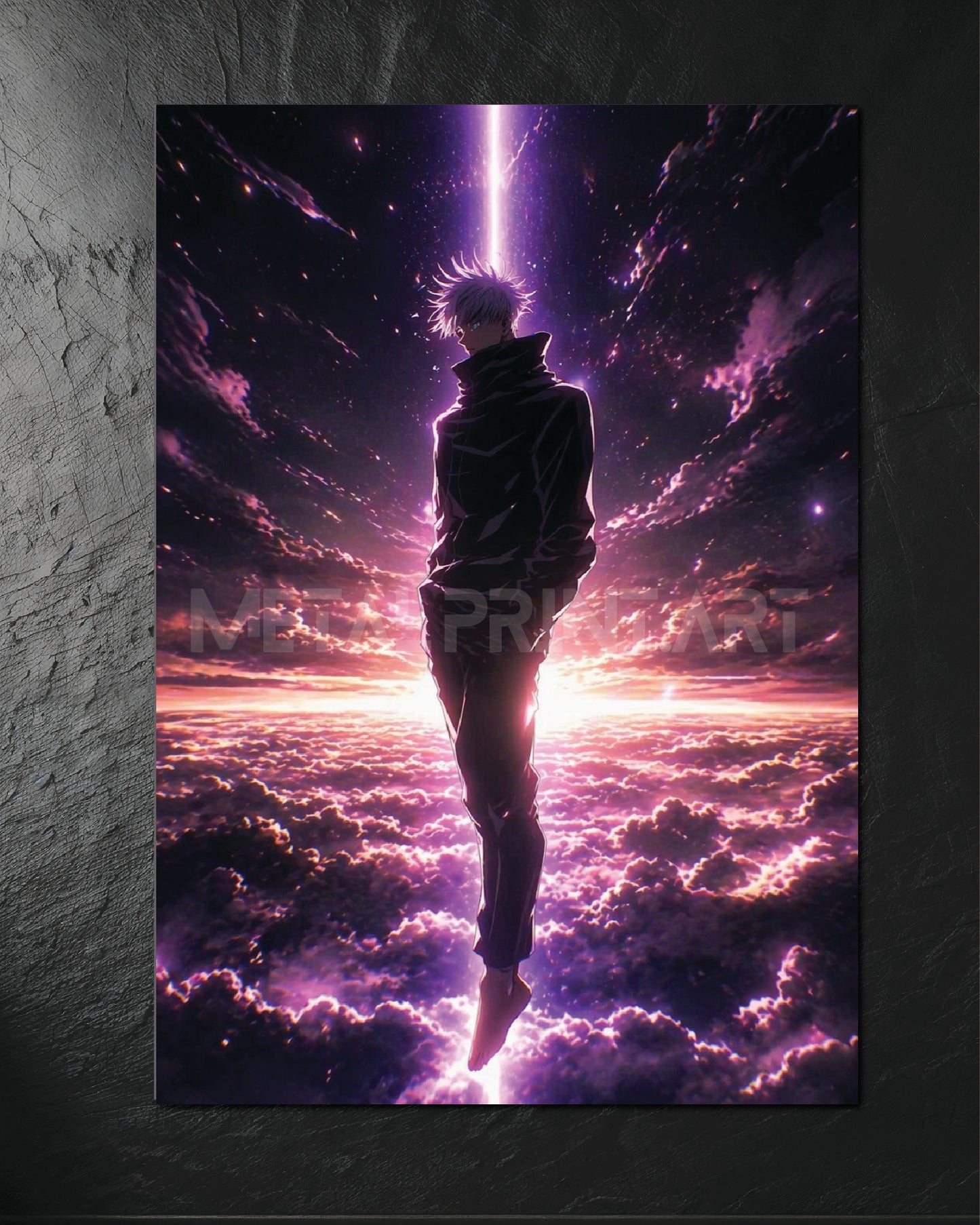 Cuadro Metalico Satoru Gojo Storm