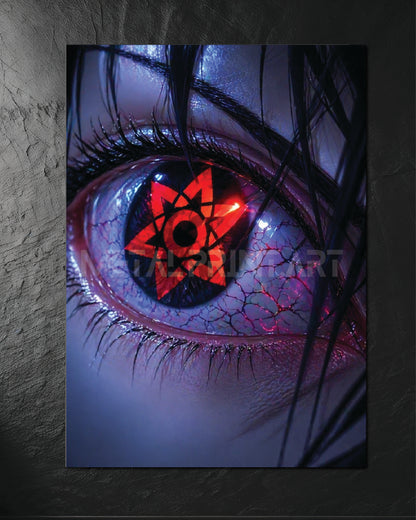 Cuadro Metalico Sasuke Sharingan