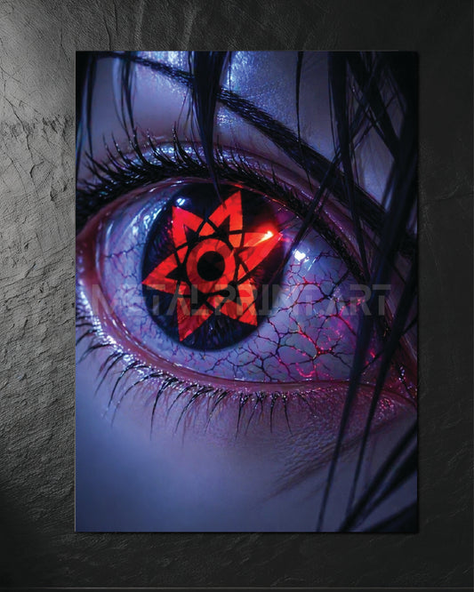 Cuadro Metalico Sasuke Sharingan