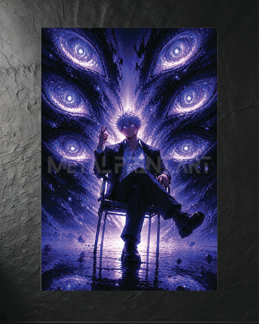 Cuadro Metalico Six Eyes Gojo Satoru