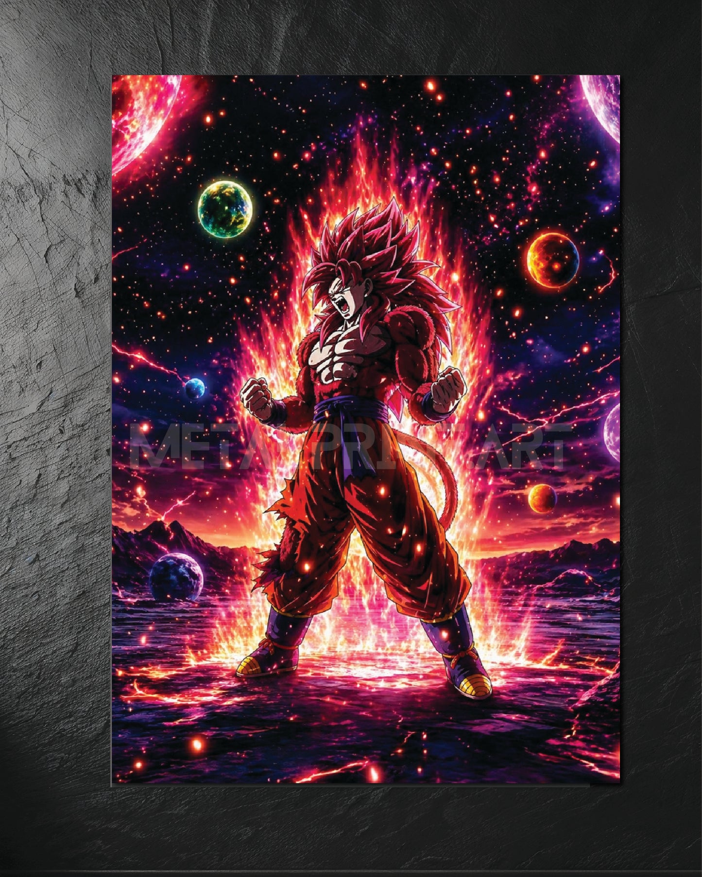 Cuadro Metalico Super Saiyan 4