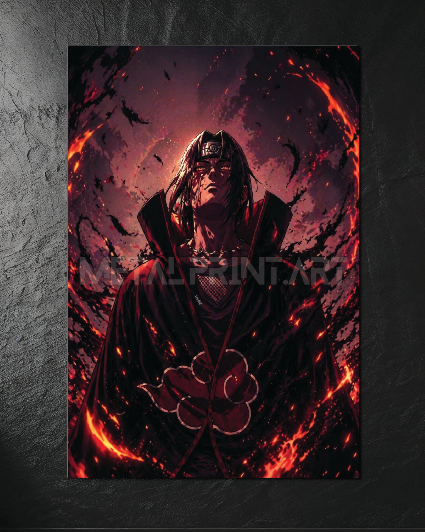 Cuadro Metalico Uchiha Itachi